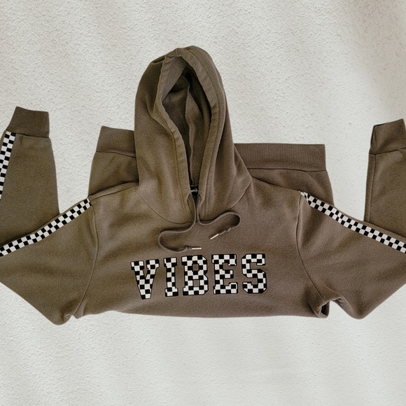 Justify Olive Green Vibes Women's Hoodie - Picture 2 of 9
